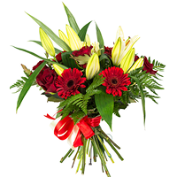 זרי פרחים בצבעוני הוד השרון