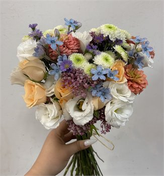 זר כלה צבעוני מדורג